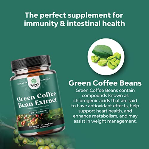 Herbal Fat Burner: Green Coffee Bean Extract - 120 Count