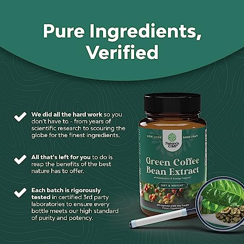 Herbal Fat Burner: Green Coffee Bean Extract - 120 Count