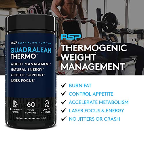 QuadraLean Thermogenic: Women's Fat Burner, Metabolism Booster - 60 Serv