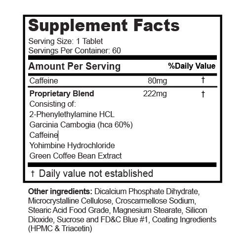 Phent 37: Powerful Fat Burner, Appetite Suppressant [60 Tablets]