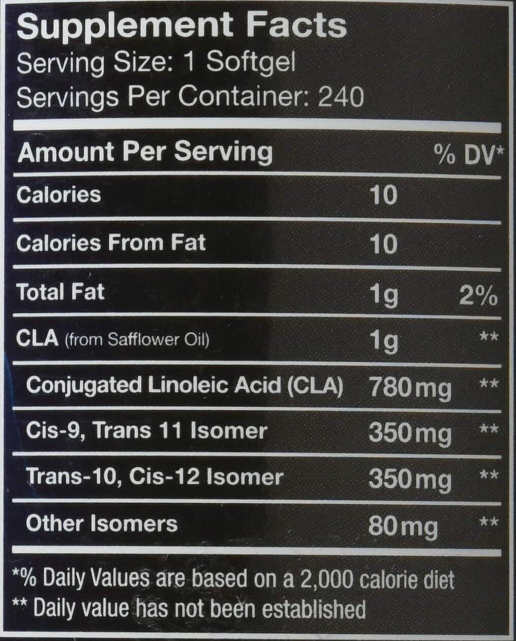 CLA Weight Loss Muscle 240 Softgels - Myogenix