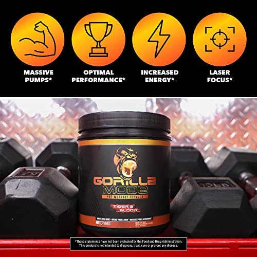 Gorilla Mode Pre Workout - Extreme Performance Boost