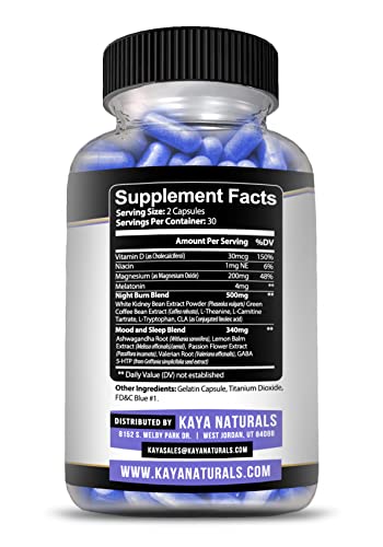 Kaya Naturals Night Time FB - Belly Fat Reducer (60 Capsules)
