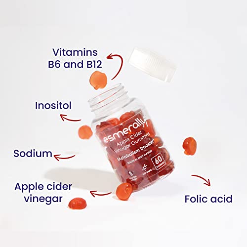 Metabolism-Boosting Apple Cider Gummies - 60 Natural Fruit Flavors