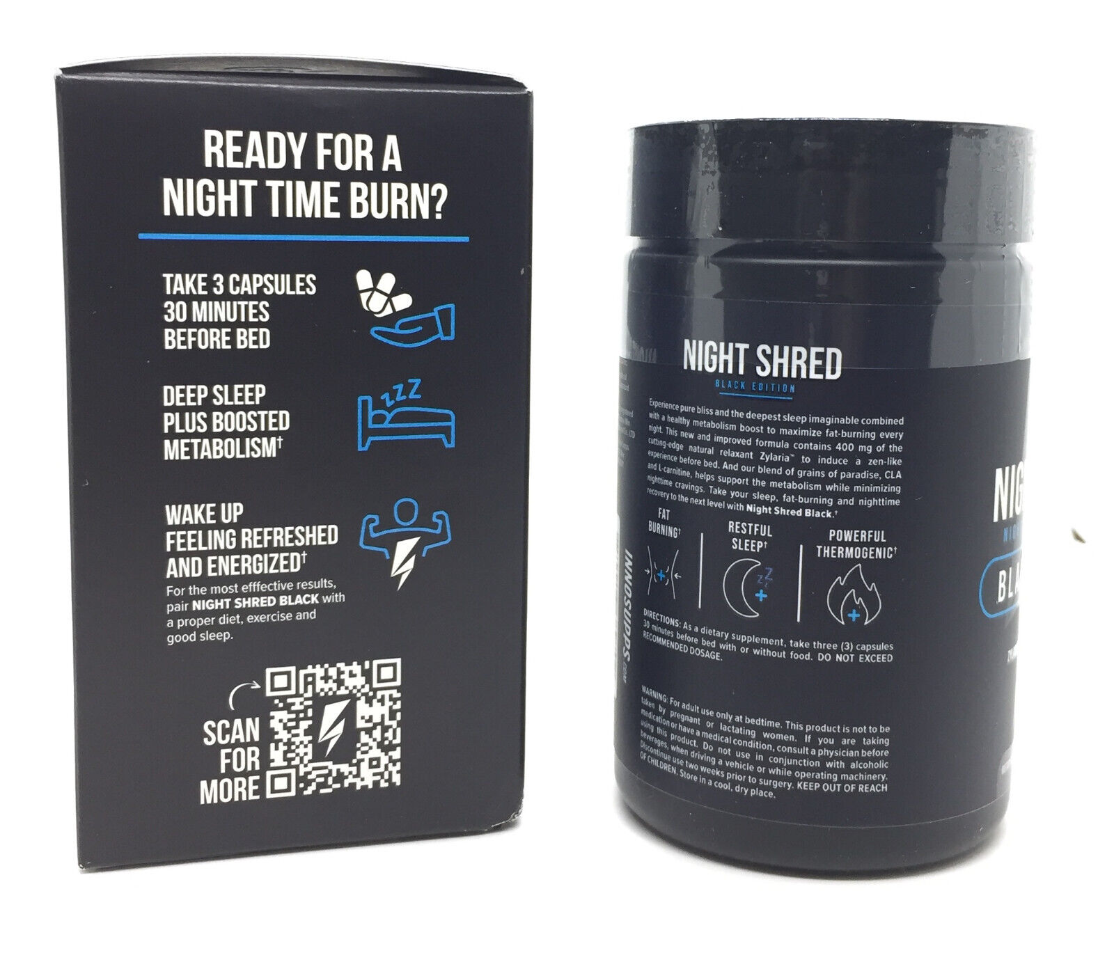 InnoSupps Women's Night Time Fat Burner - Black Edition