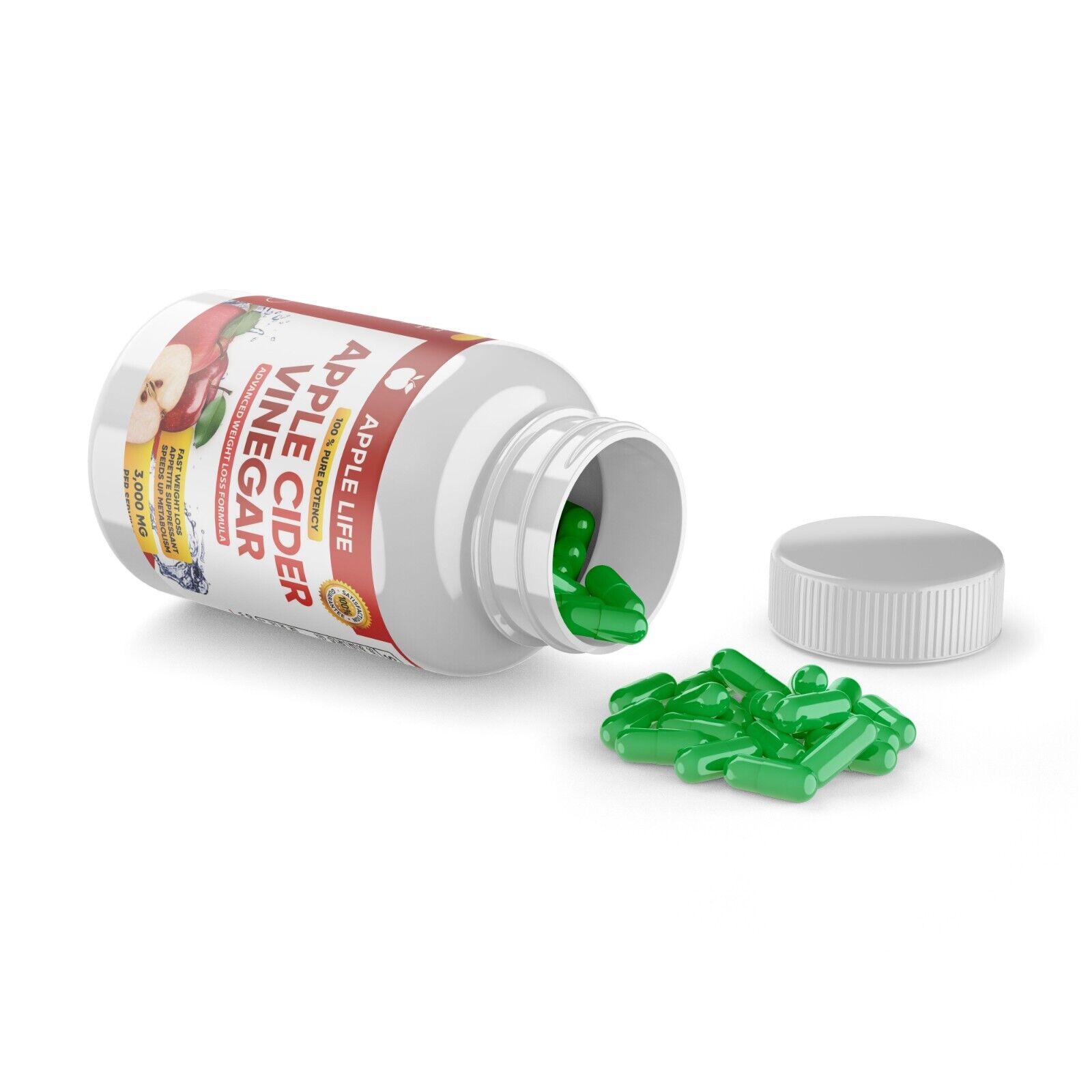 Pure Apple Cider Vinegar: 3000mg Weight Loss Pills