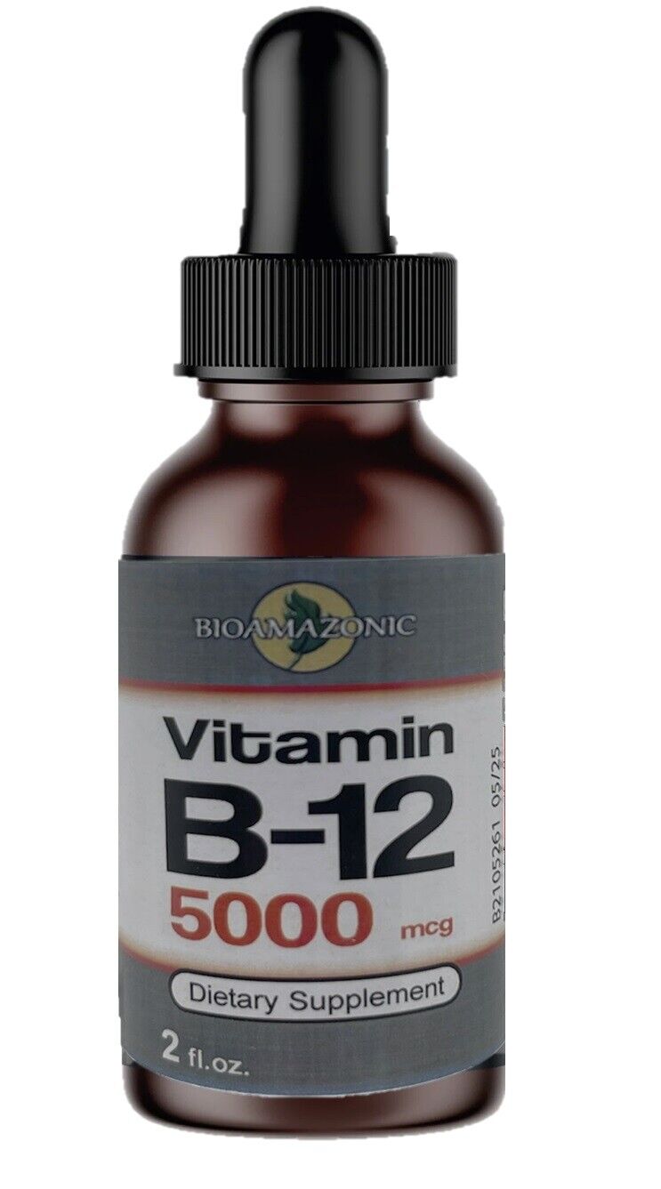 B12 Sublingual Drops: 5000mcg Energy Booster (2oz)