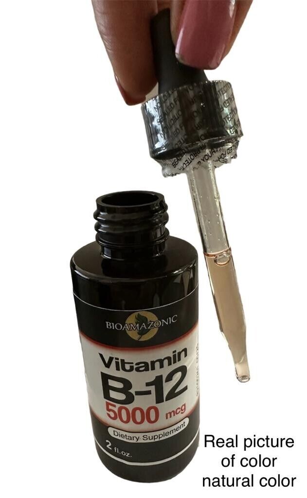 B12 Sublingual Drops: 5000mcg Energy Booster (2oz)