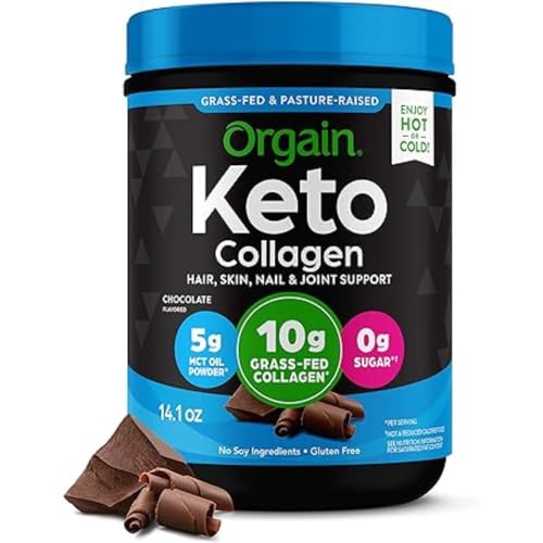 Keto Collagen Chocolate Protein Powder with MCT Oil