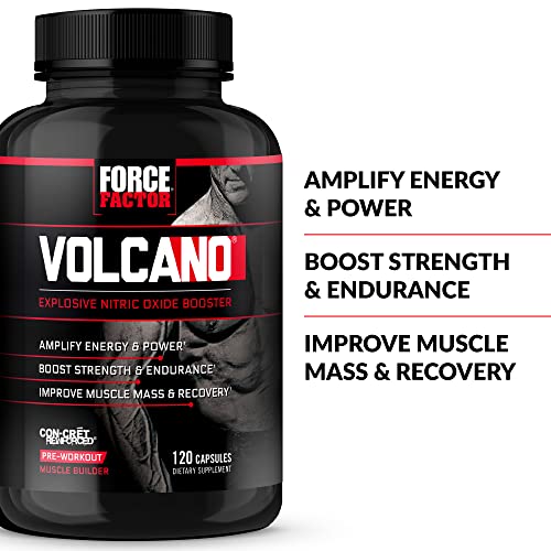 Volcano Nitric Oxide Pre Workout Supplement for Men