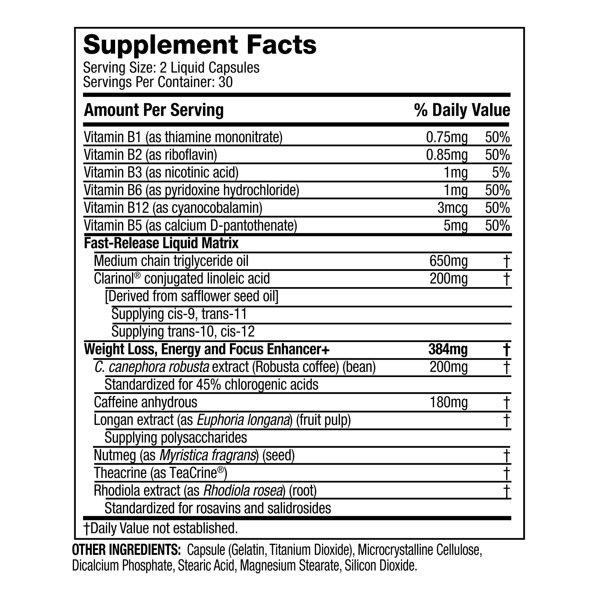 Phenatrine Weight Loss Suppressant Capsules