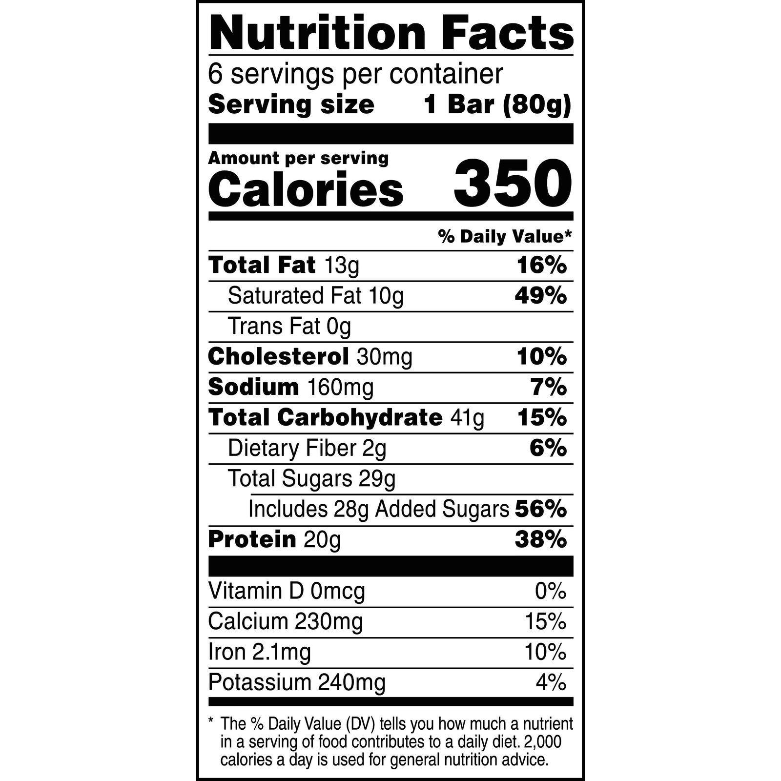 Gatorade Chocolate Chip Protein Bars, 6-Pack