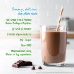 Keto Collagen Chocolate Protein Powder with MCT Oil