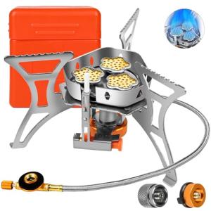 Portable 6800W Camping Stove with Windproof Design
