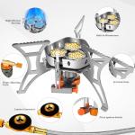 Portable 6800W Camping Stove with Windproof Design