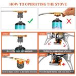 Portable 6800W Camping Stove with Windproof Design