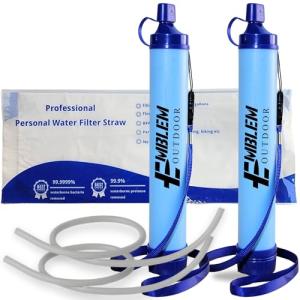 Portable Water Filter Straw for Camping and Travel