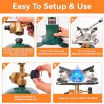 KOMAN Portable Propane Camping Stove - 10,000 BTU