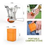 Compact Portable Camping Stove with Piezo Ignition