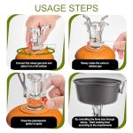 Compact Portable Camping Stove with Piezo Ignition