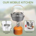 Compact Portable Camping Stove with Piezo Ignition