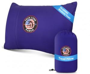 ThinLyneRanch Memory Foam Travel Pillow - Blurple