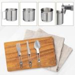 Backpacking Camping Cookware Set with Pots and Pans
