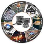 27-Piece Camping Cookware Set for 2-4 People