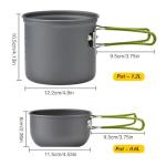 Backpacking Cookware Mess Kit for Camping