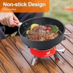Odoland Lightweight Camping Cookware Set for 3-4
