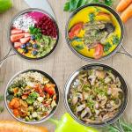 Set of 4 Stainless Steel Camping Pots