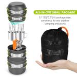 Odoland 16-Piece Lightweight Camping Cookware Set