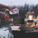 7-Piece Backpacking Cookware Set in Orange