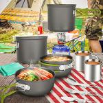 Odoland 16-Piece Lightweight Camping Cookware Set