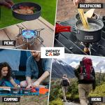 10-Piece Camping Cookware Set with Stove