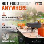 10-Piece Camping Cookware Set with Stove