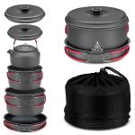 Compact Camping Cookware Set with Carry Bag