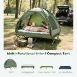 Outsunny 2-Person Elevated Camping Tent Cot Combo