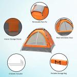 Lightweight 2-Person Camping Tent with Rain Fly