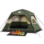 4 Person Instant Waterproof Camping Tent with Rainfly