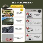 4 Person Instant Waterproof Camping Tent with Rainfly