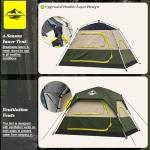 4 Person Instant Waterproof Camping Tent with Rainfly