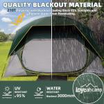 LOYEAHCAMP 4-Person Waterproof Blackout Camping Tent