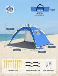 Glymnis 3-4 Person Pop Up Beach Tent