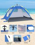 Glymnis 3-4 Person Pop Up Beach Tent
