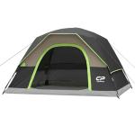 4-Person Waterproof Dome Tent with Rainfly