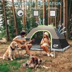 4-Person Waterproof Dome Tent with Rainfly
