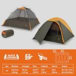 Kelty Grand Mesa 4P 3-Season Backpacking Tent