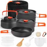 Gutsdoor Lightweight Camping Cookware Set, 16 Pieces