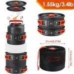 Gutsdoor Lightweight Camping Cookware Set, 16 Pieces